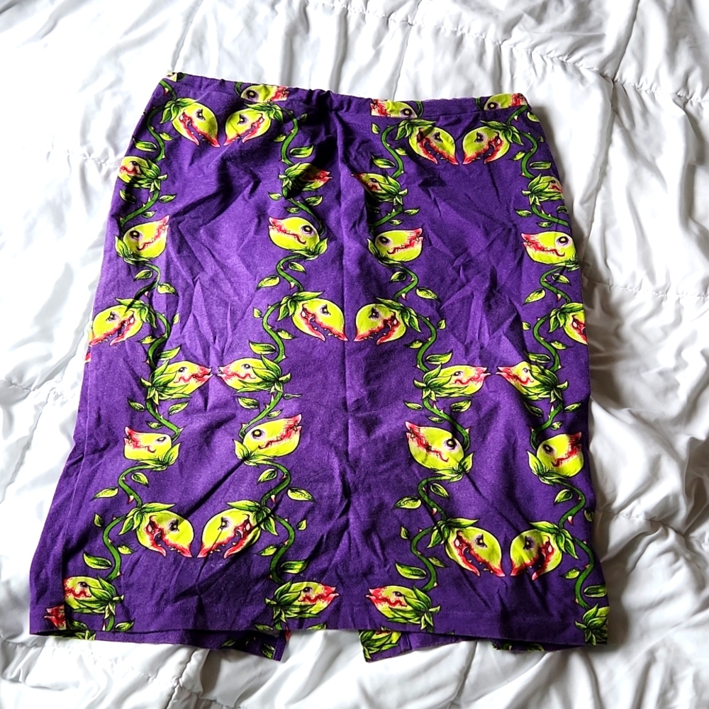 XL cotton stretch knit pencil skirt